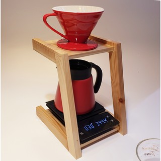Giá đỡ phễu pha cà phê bằng gỗ handmade