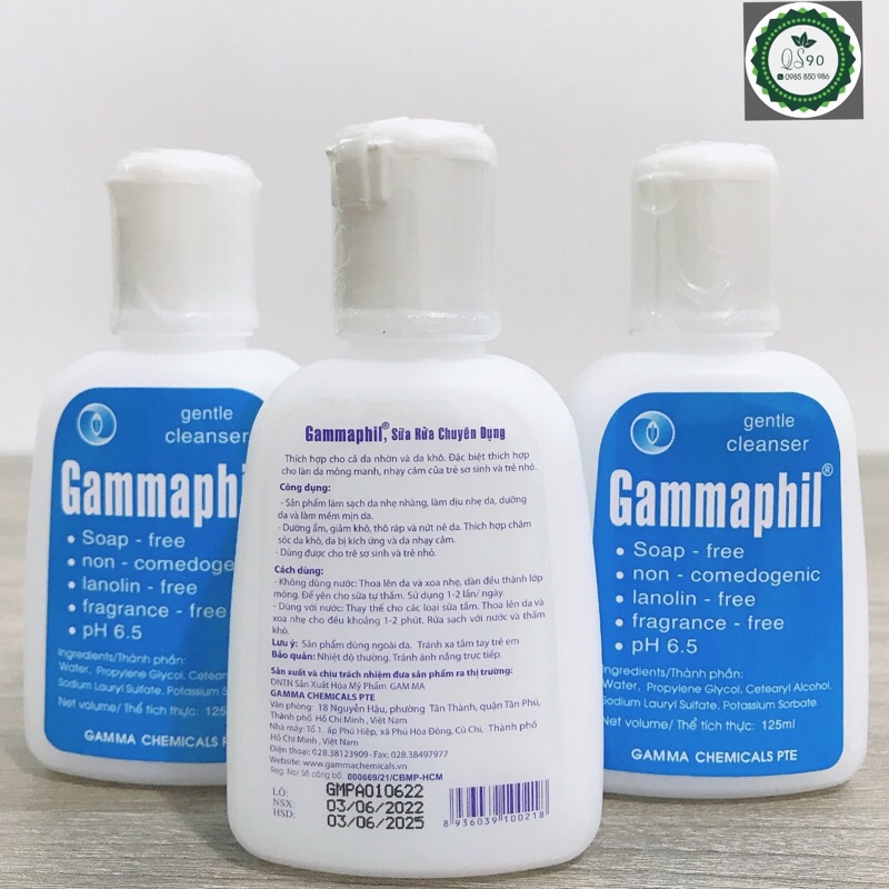 SỮA RỬA MẶT GAMMAPHIL /sữa rửa mặt không tạo bọt