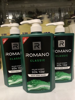 Sữa Tắm Romano Classic 650 ml ( xanh lá )
