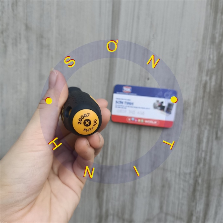 Tua vít BA KE cán mềm PH1x100mm (+) Tolsen 20007