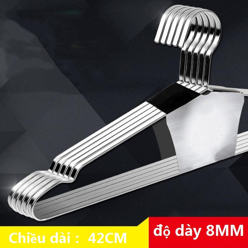 42CM Rất dày -Móc quần áo bằng inox chống trượt inox 304