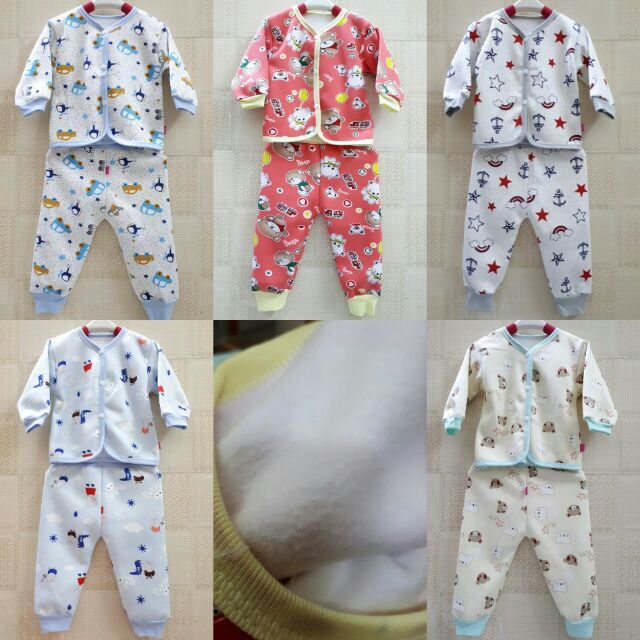 Combo 25 bộ nỉ lông cho bé