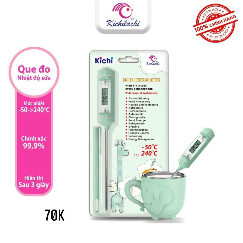 Nhiệt kế pha sữa loại đẹp Kichi, Nhiệt kế đo nhiệt độ nước