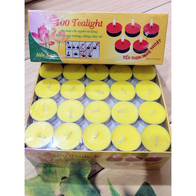 NẾN BƠ TEALIGHT HỘP 100VIÊN