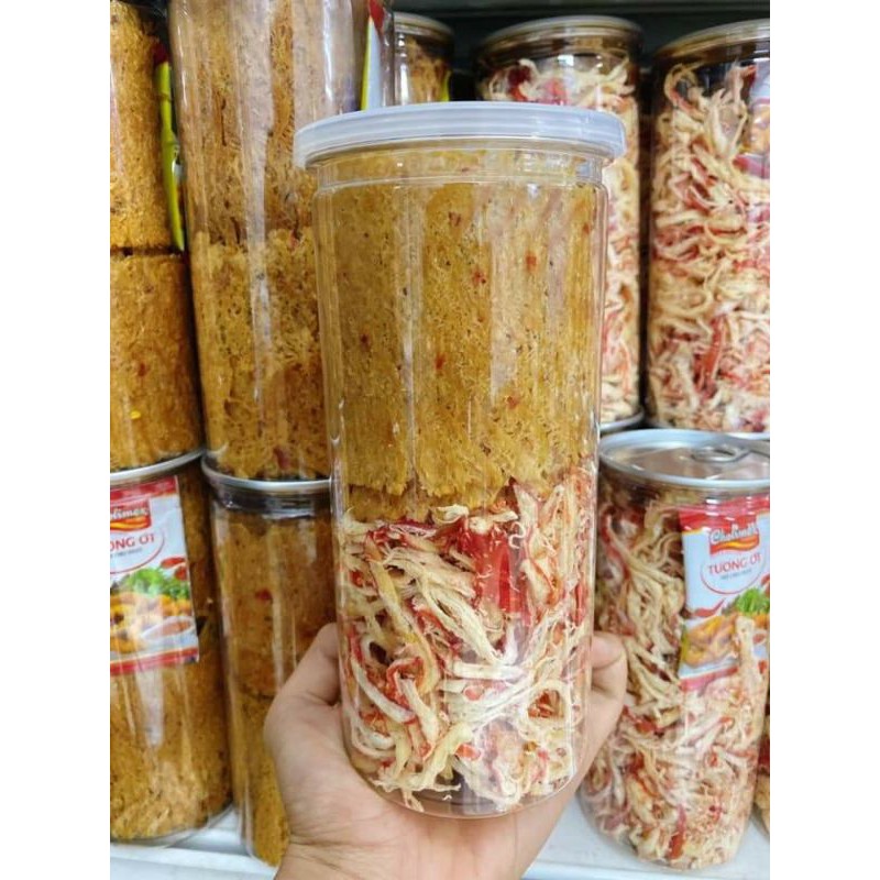 Hủ Pet-300gr mực mix vị
