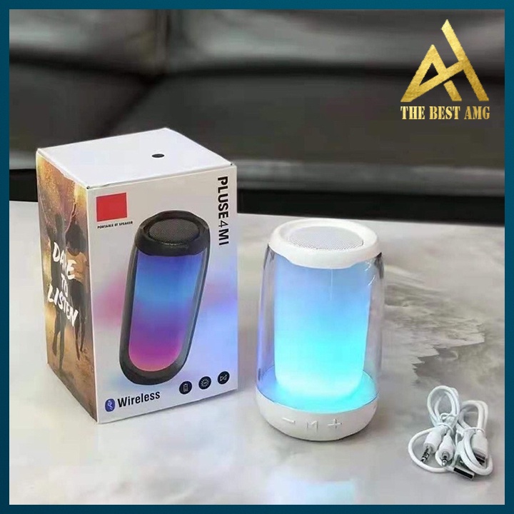 Loa Bluetooth Mini Cầm Tay Di Động Led RGB P4 Bass Cực Mạnh - Loa Không Dây Xách Tay Âm Thanh Cực Hay
