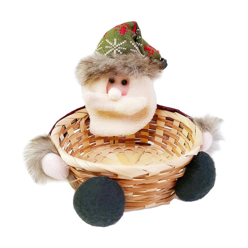 Giỏ Đựng Kẹo Hình Ông Già Noel / Người Tuyết / Nai Sừng Tấm Trang Trí Tiệc