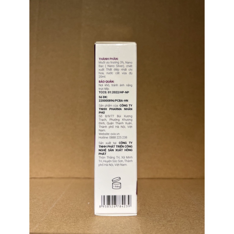 Xịt mũi Ovix Baby VA 20ml