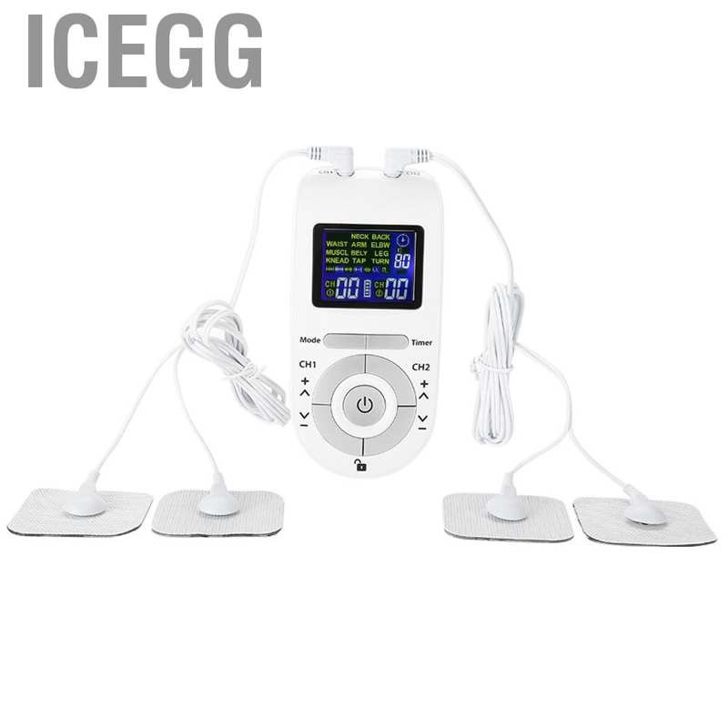 Icegg Tens Machine Digital Therapy Full Body Massager Pain Relief Acupuncture Back