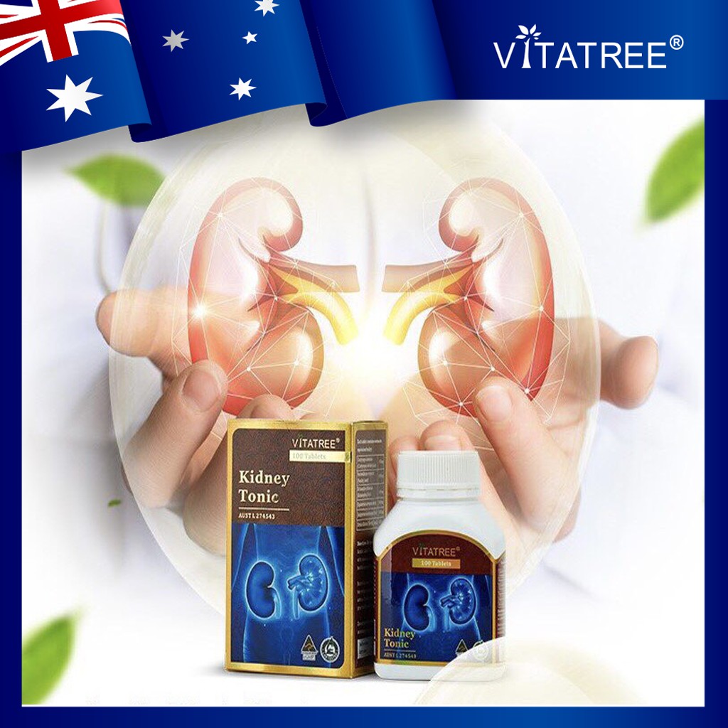 Viên uống bổ thận Vitatree Kidney Tonic - Hộp 100 viên (Hàng nhập khẩu)