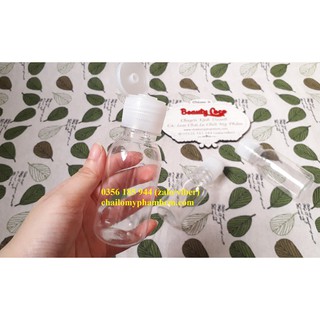 Chai nhựa mềm chiết mỹ phẩm 100ml nắp bật