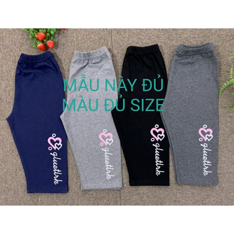 ( Mới về)QUẦN LEGGING LỬNG CHO BÉ SIZE ĐẠI CỒ 23-47KG