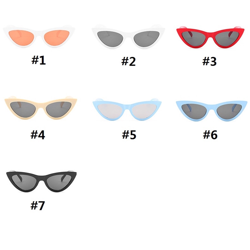 Kính mát hình dạng mắt mèo phong cách Vintage Retro