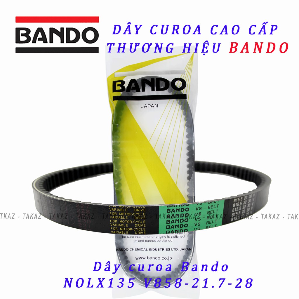 [ Nouvo LX ] Dây Curoa Bando Dùng Cho Các Dòng Xe Yamaha Nouvo LX135cc - Nouvo SX - Luvias - Made in Thái Lan 100%