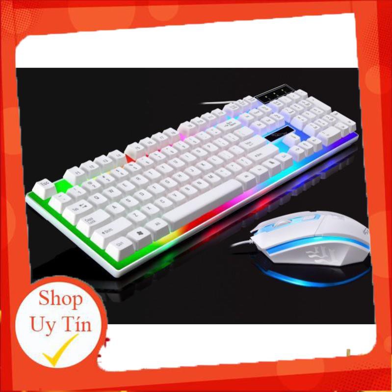 (GIÁ SẬP SÀN) Bộ bàn phím giả cơ PRO G21 kèm chuột Có LED 7 Màu Ấn Tượng | BigBuy360 - bigbuy360.vn