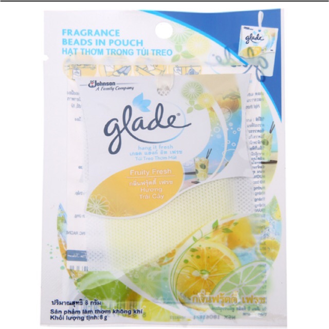 Túi thơm Glade hương Trái/ hương hoa cây 8g