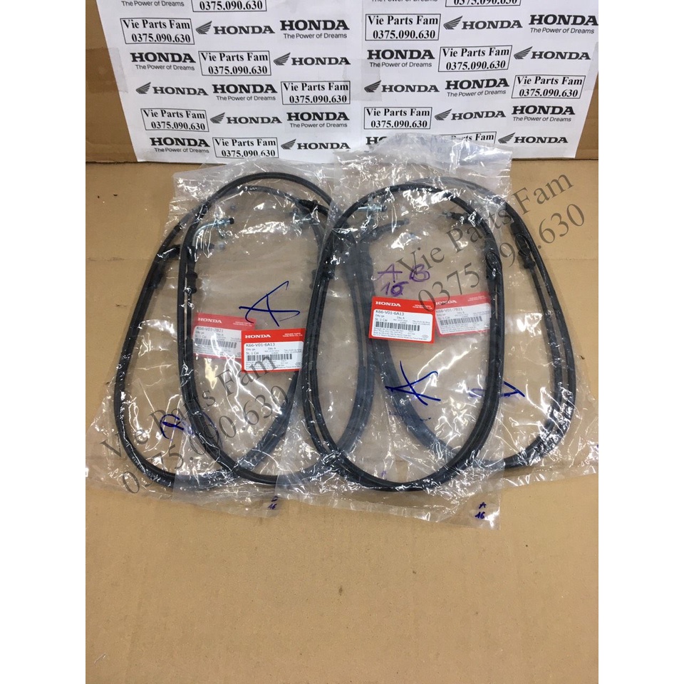 Bộ dây ga A + B xe máy Air Blade 125/ AB 125 2016-2019 Honda