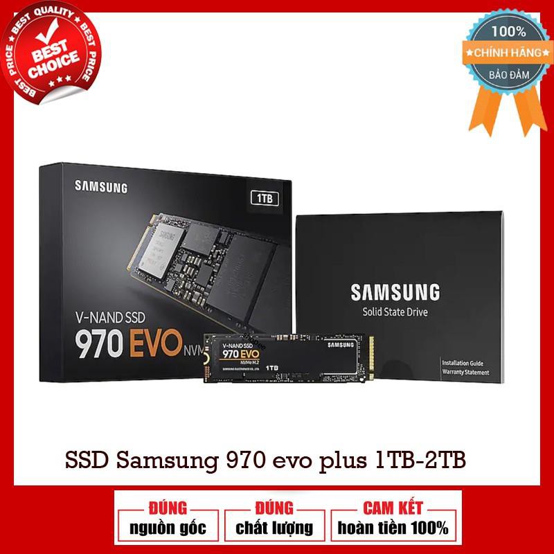 Ổ cứng SSD Samsung 970 EVO Plus PCIe NVMe V-NAND M.2 2280 1TB/2TB