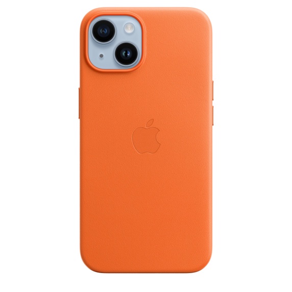 Apple iPhone 14 Leather Case with MagSafe