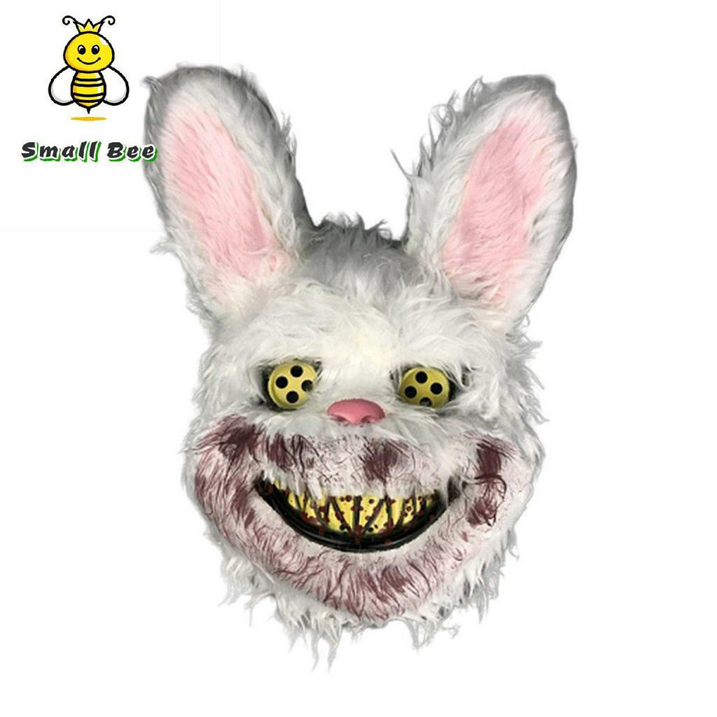 Mặt Nạ Hóa Trang Halloween Hình Thỏ Kinh Dị