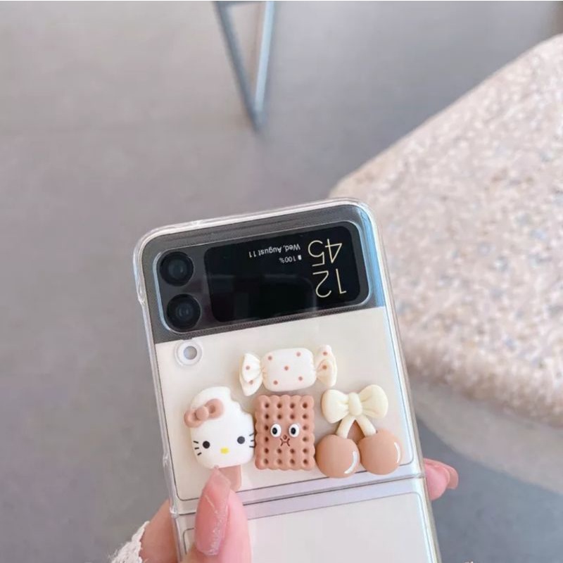 Ốp silicon Samsung Z Flip 3 - Z Flip 4 - ZFlip3 - ZFlip4 5G charm dễ thương cute
