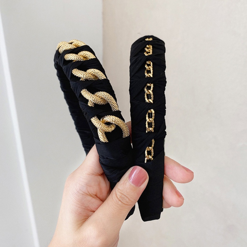 Băng Đô Đan Len Co Giãn Bản Rộng Thời Trang Cho Nữ