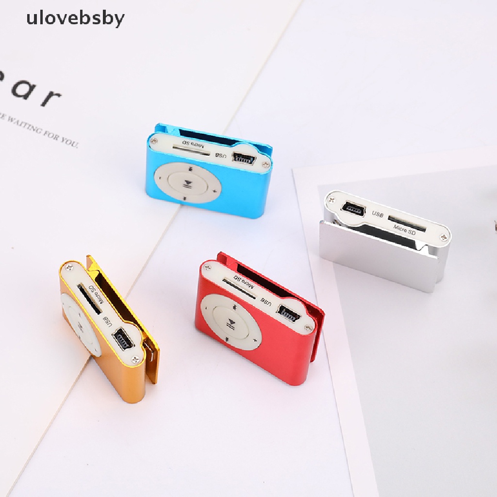 [ulovebsby] USB Mini Portable MP3 Music Player Clip Support 32GB Micro TF Card Earphone [ulovebsby]