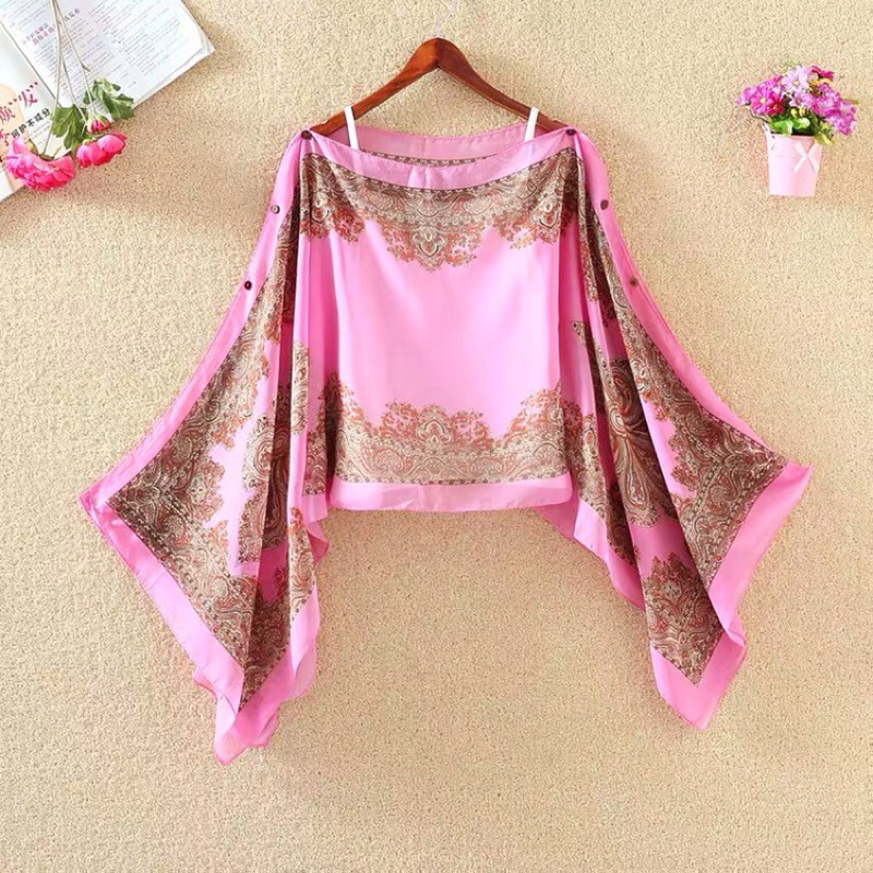 Khăn Choàng Voan Đi Biển Chống Nắng Mùa Hè Phong Cách Hàn Quốc