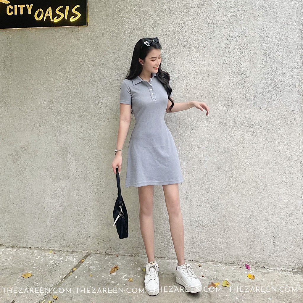 [Mã FAGREAT1505 giảm 8% tối đa 50K đơn 250K] ĐẦM POLO DÁNG XÒE ZAREEN DAX34 XANH DƯƠNG | BigBuy360 - bigbuy360.vn