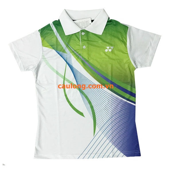 Áo Cầu Lông Nam Nữ Cổ Bâu Yonex 7277 Trắng Chuối