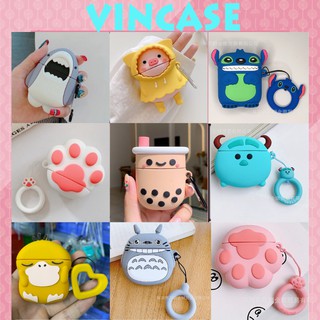 [ HÀNG CAO CẤP ] Vỏ bảo vệ, bao đựng tai nghe Case airpods 1/2 bluetooth i12 i1 i2 tws -Vincase-Mẫu 1