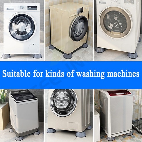 4PCS/SET  Thảm Chống Trượt Máy Giặt,Đệm Cao Su Cố Định Chân Ghế Chống Trượt Tiện Dụng