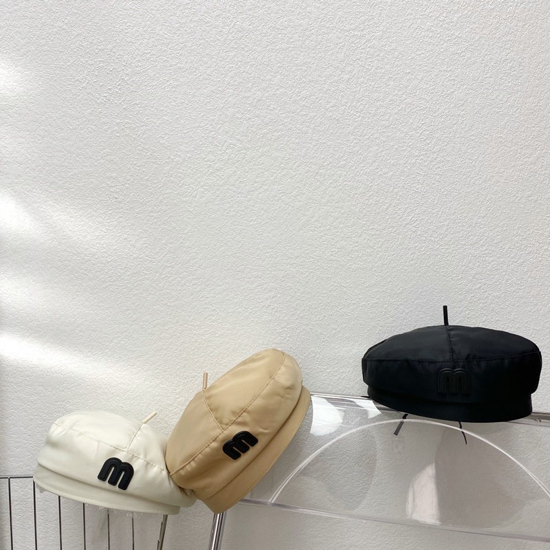 Mũ Beret Màu Trơn In Chữ M Đơn Giản Thời Trang Hàn Quốc Cho Trẻ Em