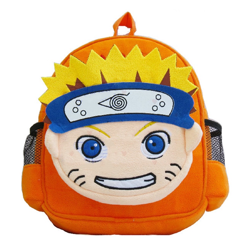 Balo nhung lông hình Naruto hoạt hình lập thể quà tặng trẻ em