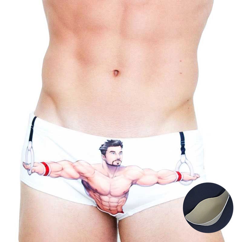 Quần bơi boxer có đệm nâng ngực in họa tiết thời trang cho nam
 | BigBuy360 - bigbuy360.vn