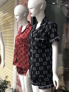 Bộ lụa tay cộc quần cộc