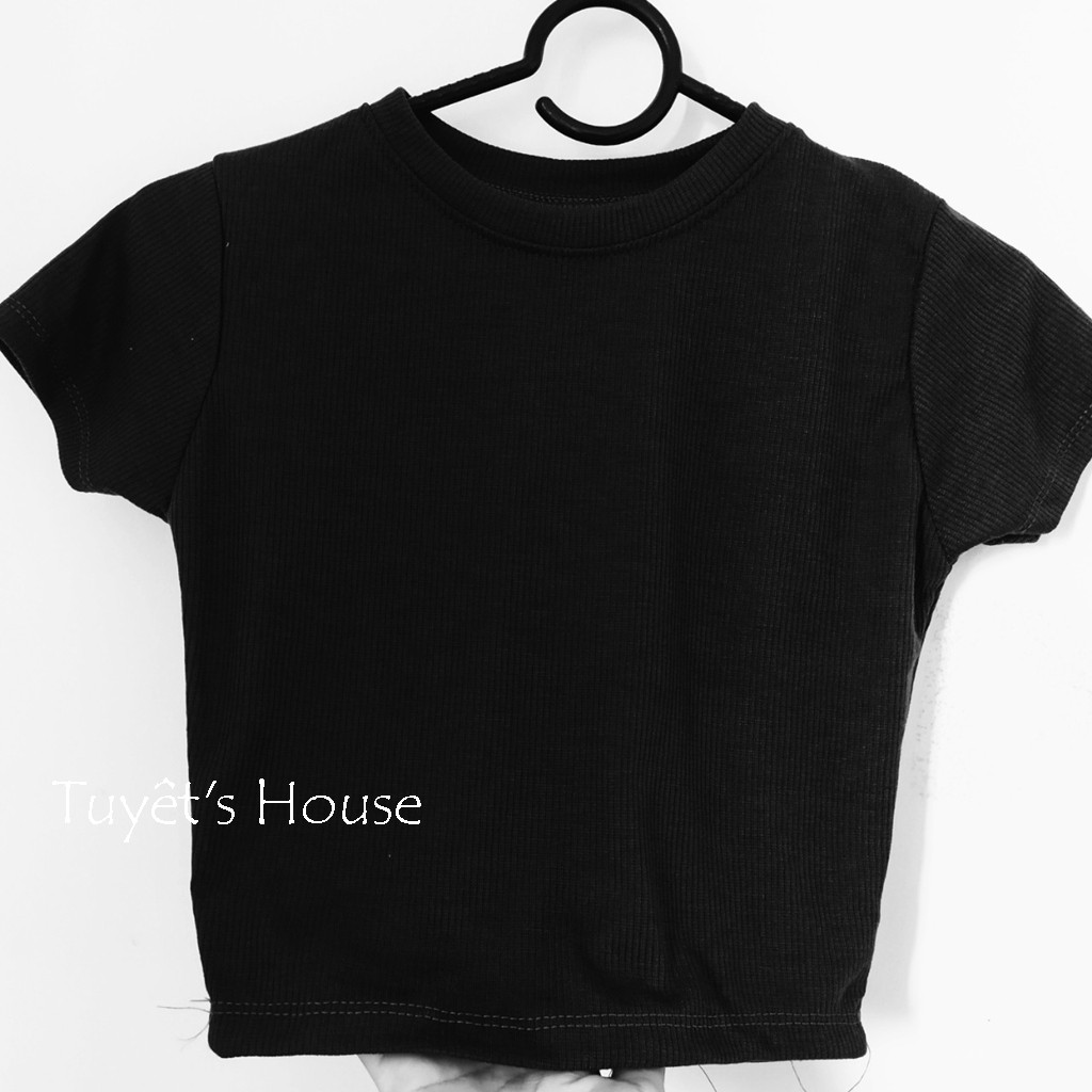 [Mã FAMAYWA giảm 10K đơn 50K] ÁO CROPTOP ÔM BODY NGẮN TAY CHẤT GÂN MỊN MÁT TUYẾT'S HOUSE | BigBuy360 - bigbuy360.vn