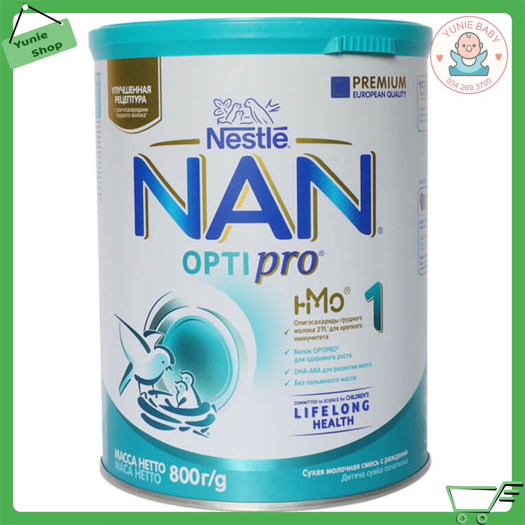 [DATE 2023][MẪU MỚI] SỮA NAN NGA 800gr SỐ 1, 2, 3, 4