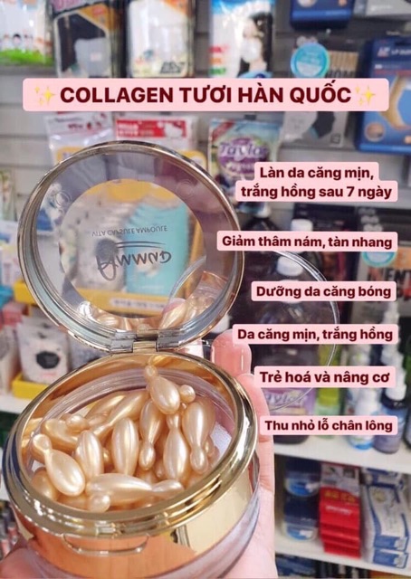 Colagen Tươi Ammud Hàn Quốc hộp 38 viên tăng gấp đôi hiệu quả