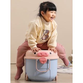Thùng đựng đồ đa năng có nắp đậy bánh xe di chuyển dễ dàng