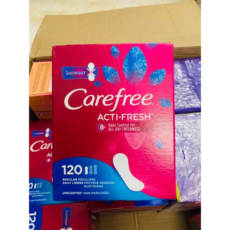 Băng vệ sinh hàng ngày Carefree hàng Mỹ 120 miếng.
