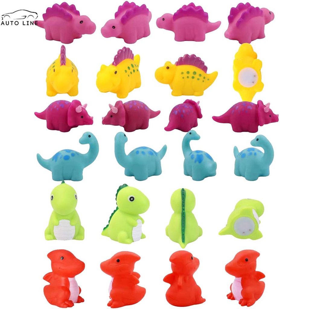 6 Pcs Dinosaur Bath Toys Light Up Floating Dinosaur Baby Bath Toys Set 2 Flashing Mode for ToddlersSHOPCYC3649