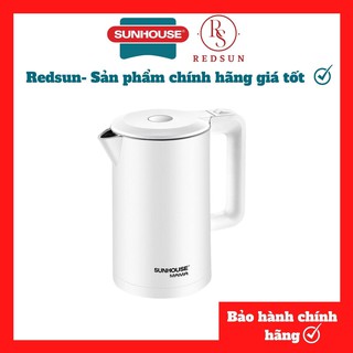 Ấm siêu tốc sunhouse 2 lớp 1.7l sunhouse mama shd1386w tự động ngắt khi nước sôi,bảo hành 24 tháng