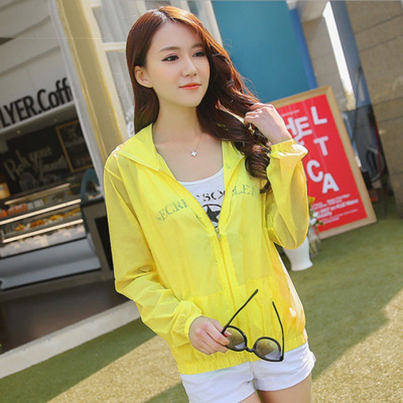 Áo Khoác Có Mũ Trùm Đầu Chống Tia UV Chống Nước Cho Nữ