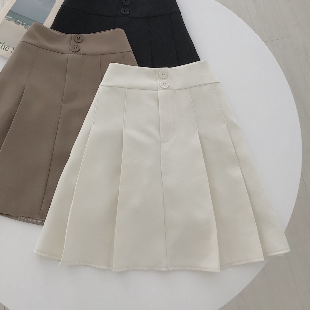 Chân Váy Xếp Ly JEM CLOSET Chất Tây Mướt 3 Màu Style Hàn Lên Form Siêu Hack Dáng NiLy 3401