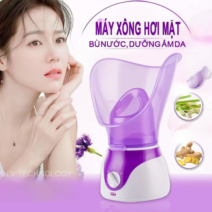 Máy xông mặt hơi mini bù nước,dưỡng ẩm da NTFS tím (SẴN HÀNG)
