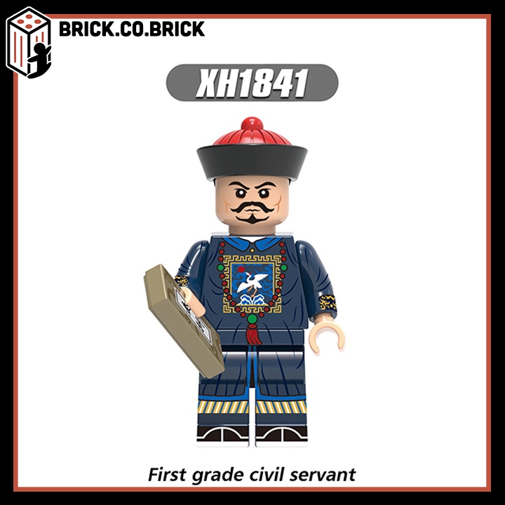 Lính Nhà Thanh Đồ chơi Lắp ráp Lính Trung Cổ Mô hình Minifigure Qin Dynasty Castle X0329
