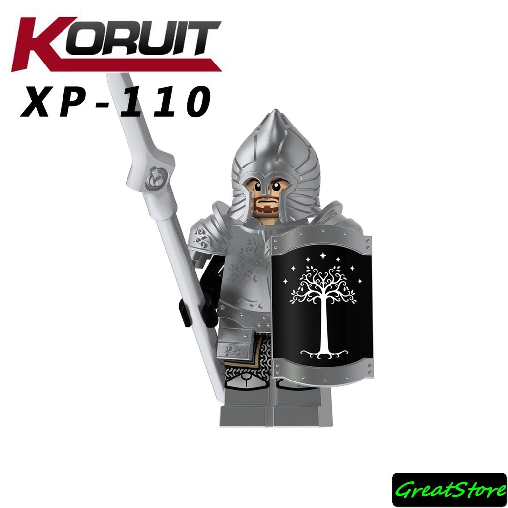 MINIFIGURES LEGO KT1015 KT1014 Hiệp Sĩ Gondor Giáp Bạc Chúa Tể Chiếc Nhẫn - The Lord of the Rings