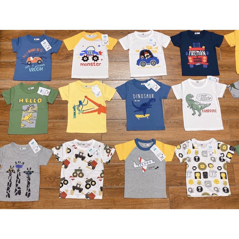 Áo Phông Cộc Tay Chất thun Cotton Hàng 27kids size 90-140 cho bé 10-25kg