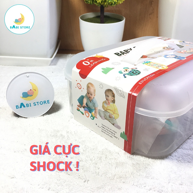 Xúc Xắc Gặm Nướu Kích Thích Xúc Giác, Thính Giác Baby Rattle 10 Món Phong Cách Hàn Quốc- BabiStore